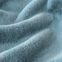 Plaid Et Jeté|EMINZA Plaid fausse fourrure (140 x 200 cm) Finn Bleu