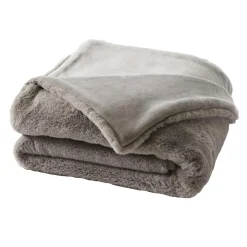 Plaid Et Jeté|EMINZA Plaid fausse fourrure (140 x 200 cm) Finn Taupe