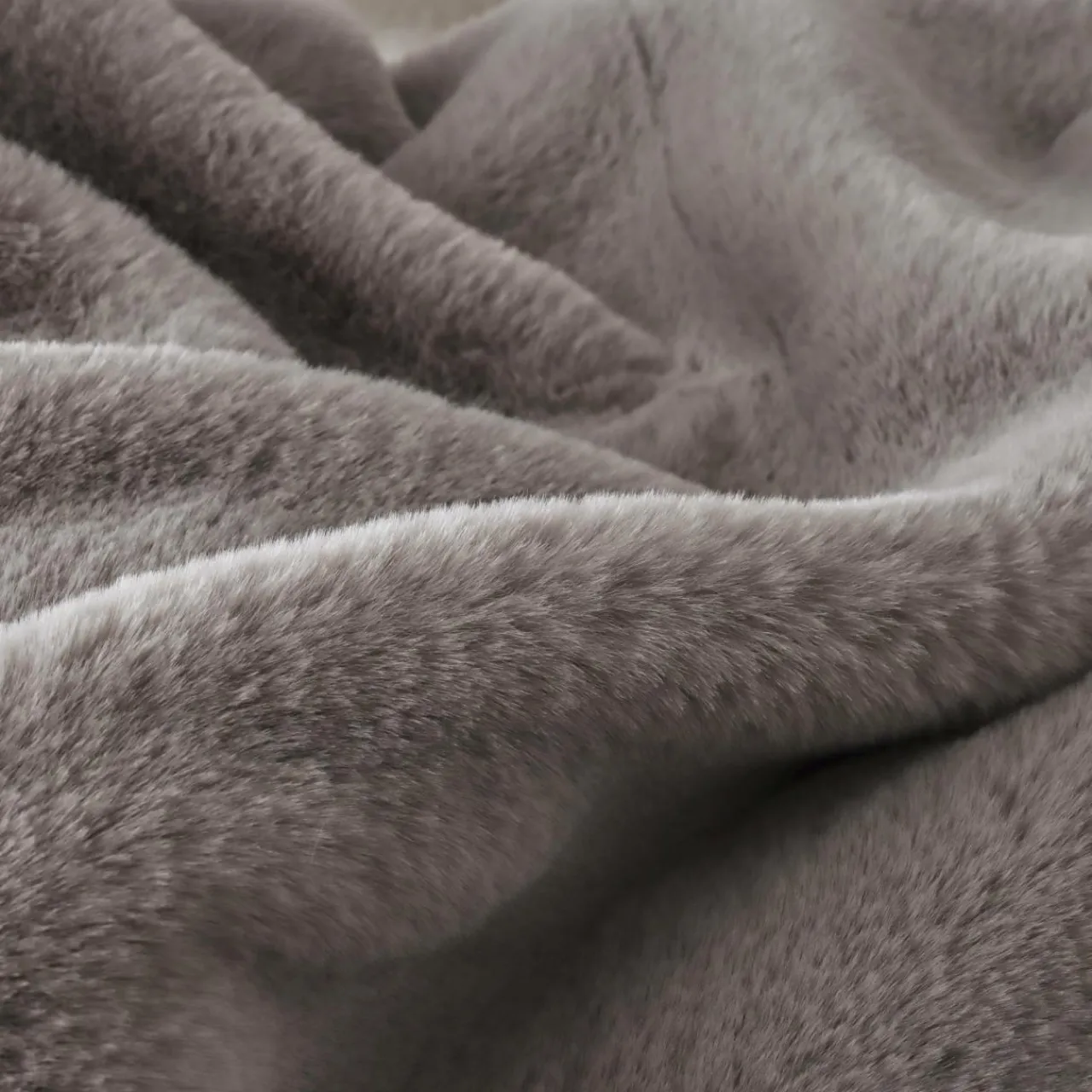 Plaid Et Jeté|EMINZA Plaid fausse fourrure (140 x 200 cm) Finn Taupe