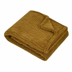 Plaid Et Jeté|LOVELY CASA Plaid polaire (160 cm) Columbia Camel