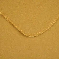 Plaid Et Jeté|LOVELY CASA Plaid polaire (125 x 150 cm) Carlton Jaune moutarde