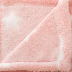Coussin Et Plaid Enfant|Coussin Et Plaid Enfant|Atmosphera createur d'interieur for kids Plaid polaire phosphorescent enfant (125 x 150 cm) Voie lactée Rose