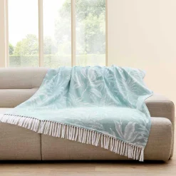 Plaid Et Jeté|douceur d'intu017drieur Plaid polycoton (125 x 150 cm) Hera Bleu