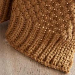 Plaid Et Jeté|EMINZA Plaid tricot (125 x 150 cm) Tessa Camel