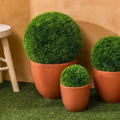 Plante Artificielle|Atmosphera, cru017dateur d'intu017drieur Plante artificielle (D26 cm) Boule de buis Carly Vert
