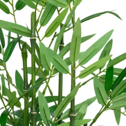 Plante Artificielle|Atmosphera, cru017dateur d'intu017drieur Plante artificielle en pot tressé (H46 cm) Bambou Ly Vert