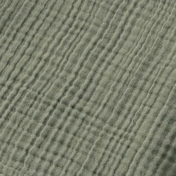 Coussin Et Plaid Enfant|Coussin Et Plaid Enfant|EMINZA Poncho de bain enfant gaze de coton 6/10 ans Gaïa Vert romarin