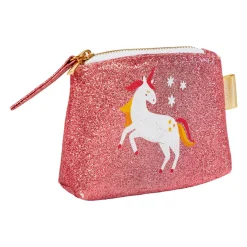Objet Déco Enfant|OSTARIA Porte monnaie paillettes enfant (11 cm) Licorne Rose