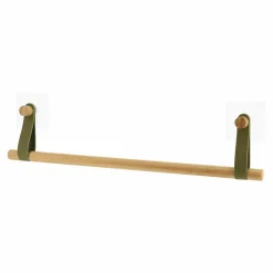 Rangement Salle De Bain|TENDANCE Porte serviette adhésif 1 barre (50 cm) Easy Chic Kaki Vert kaki