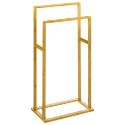 Rangement Salle De Bain|Accessoire Salle De Bain|ATMOSPHERA Porte serviette bambou (42 x 24,2 x 81,5 cm) Moly Naturel