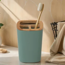 Accessoire Salle De Bain|TENDANCE Porte-brosse à dent Evy Vert sauge
