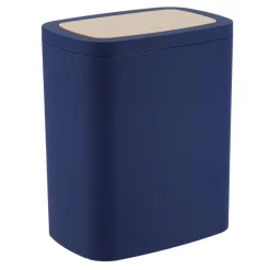 Accessoire Salle De Bain|TENDANCE Poubelle salle de bain 5L Cosy Bleu marine