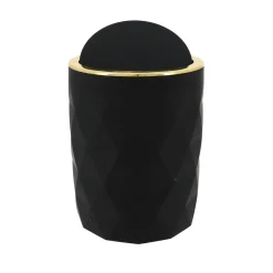 Accessoire Salle De Bain|TENDANCE Poubelle salle de bain 6L Rubby Noir