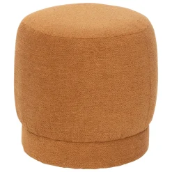 Pouf, Tabouret|Atmosphera, cru017dateur d'intu017drieur Pouf bouclette (D39 cm) Améa Orange