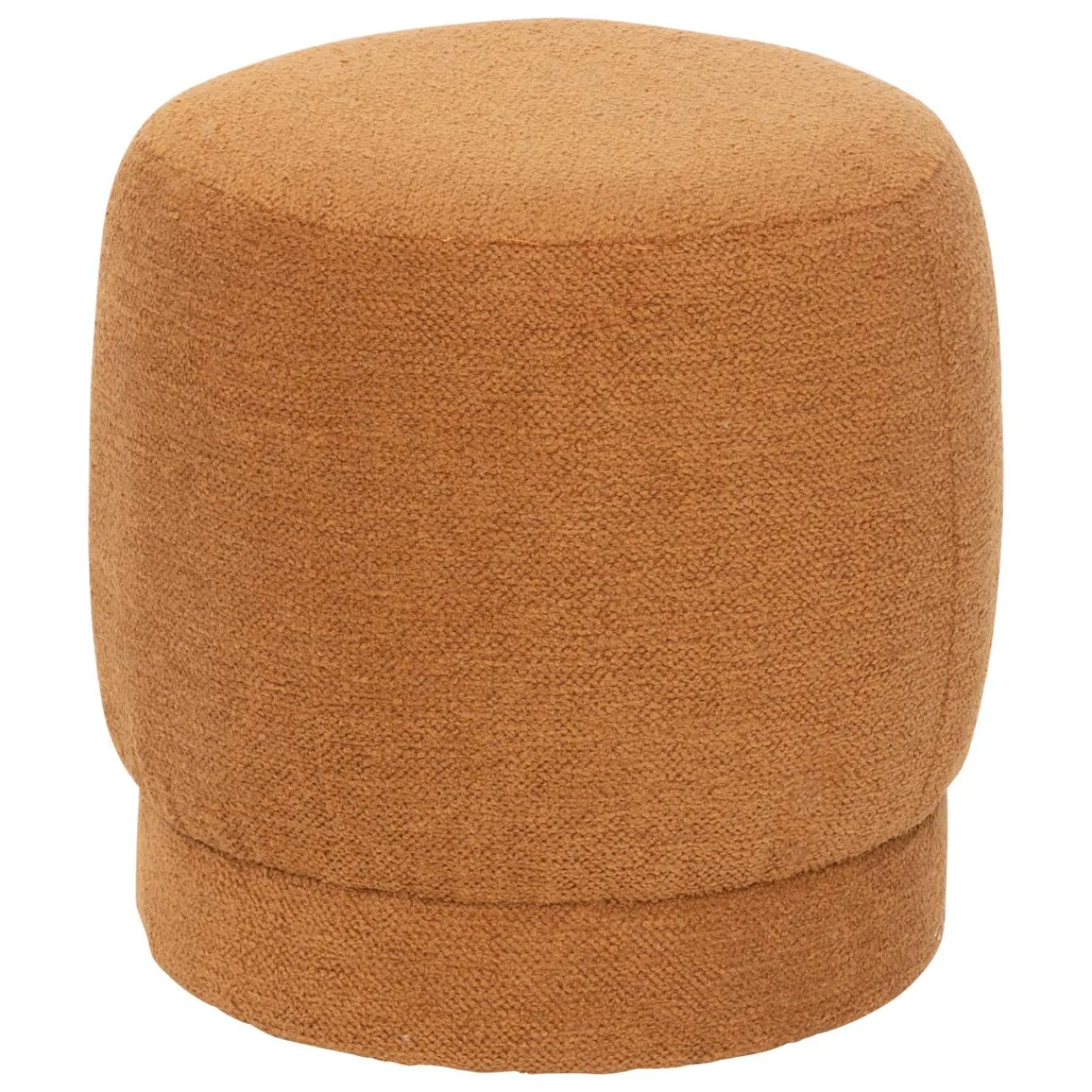 Pouf, Tabouret|Atmosphera, cru017dateur d'intu017drieur Pouf bouclette (D39 cm) Améa Orange