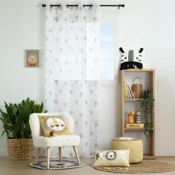 Coussin Et Plaid Enfant|Coussin Et Plaid Enfant|STOF Pouf enfant (40 x 30 cm) Coquin Marron