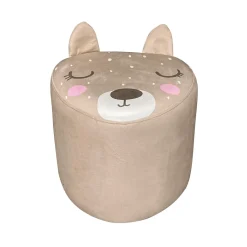 Petit Meuble Enfant|EMINZA Pouf enfant (H25 cm) Bichette Beige