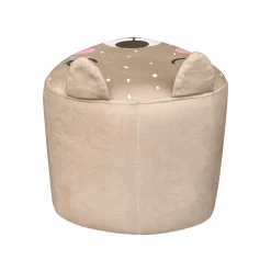 Petit Meuble Enfant|EMINZA Pouf enfant (H25 cm) Bichette Beige