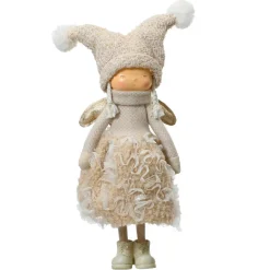 Père Noël, Animaux Et Personnage|KAEMINGK Poupée fillette fait main (H46 cm) Emma Tendresse Beige