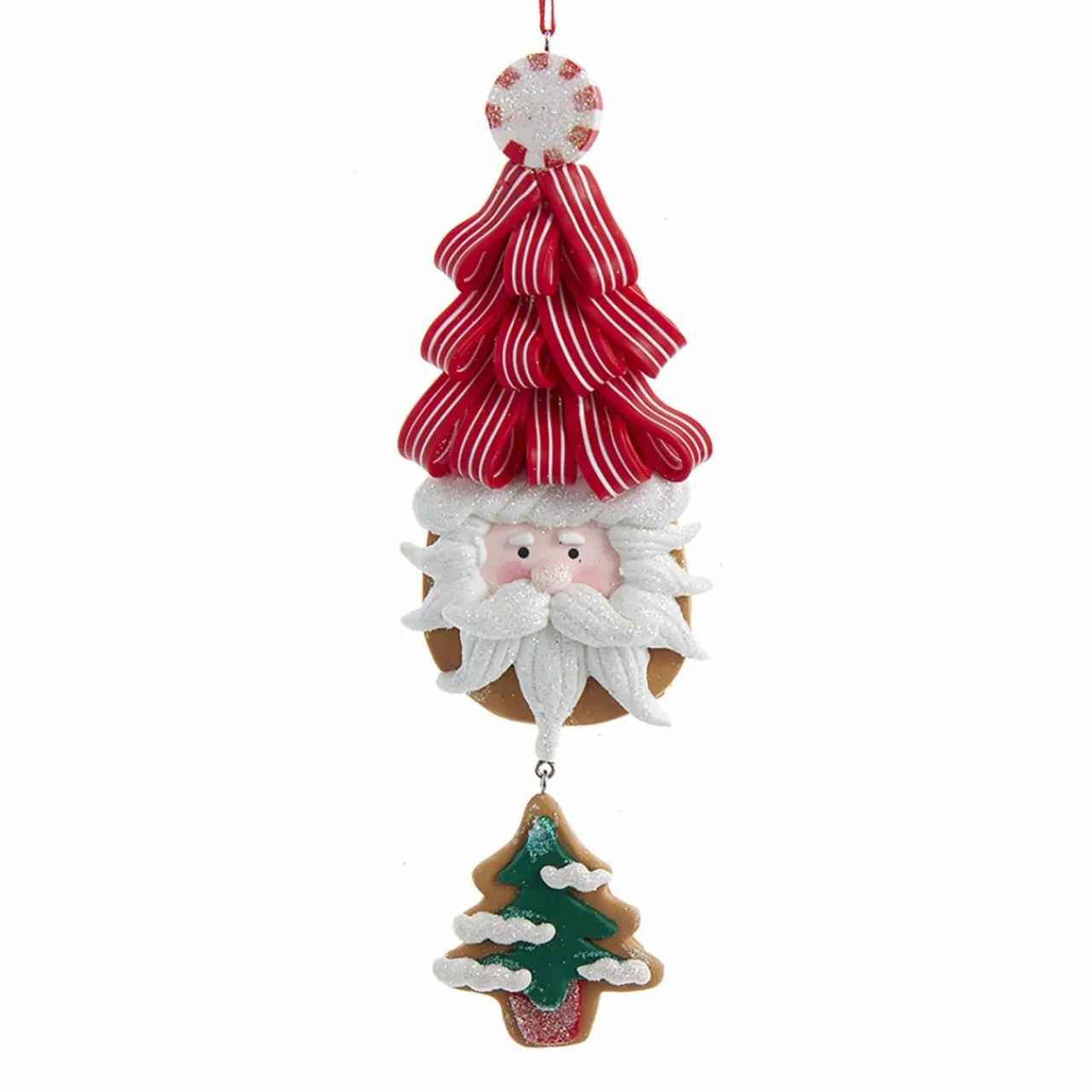 Décoration De Sapin|CHRISTMAS INSPIRATIONS Père Noël à suspendre (H13 cm) Père-Noël sapin Rouge