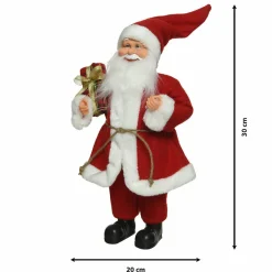 Père Noël, Animaux Et Personnage|KAEMINGK Père Noël déco Traditionnel (H20 cm) Stan Rouge