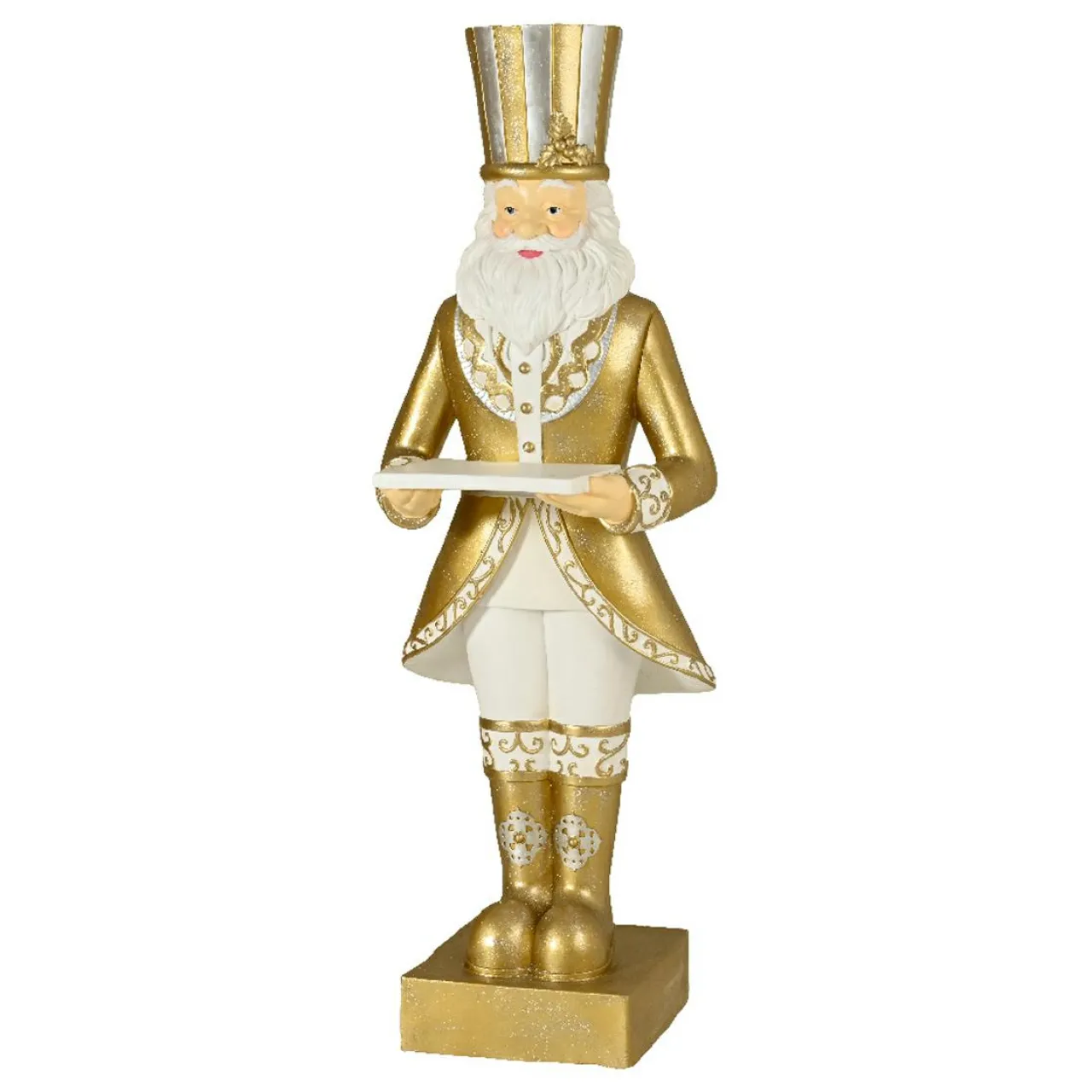 Personnage, Objet Grand Format|Père Noël, Animaux Et Personnage|EMINZA Père Noël Géant (H175 cm) Gabriel costumé Or