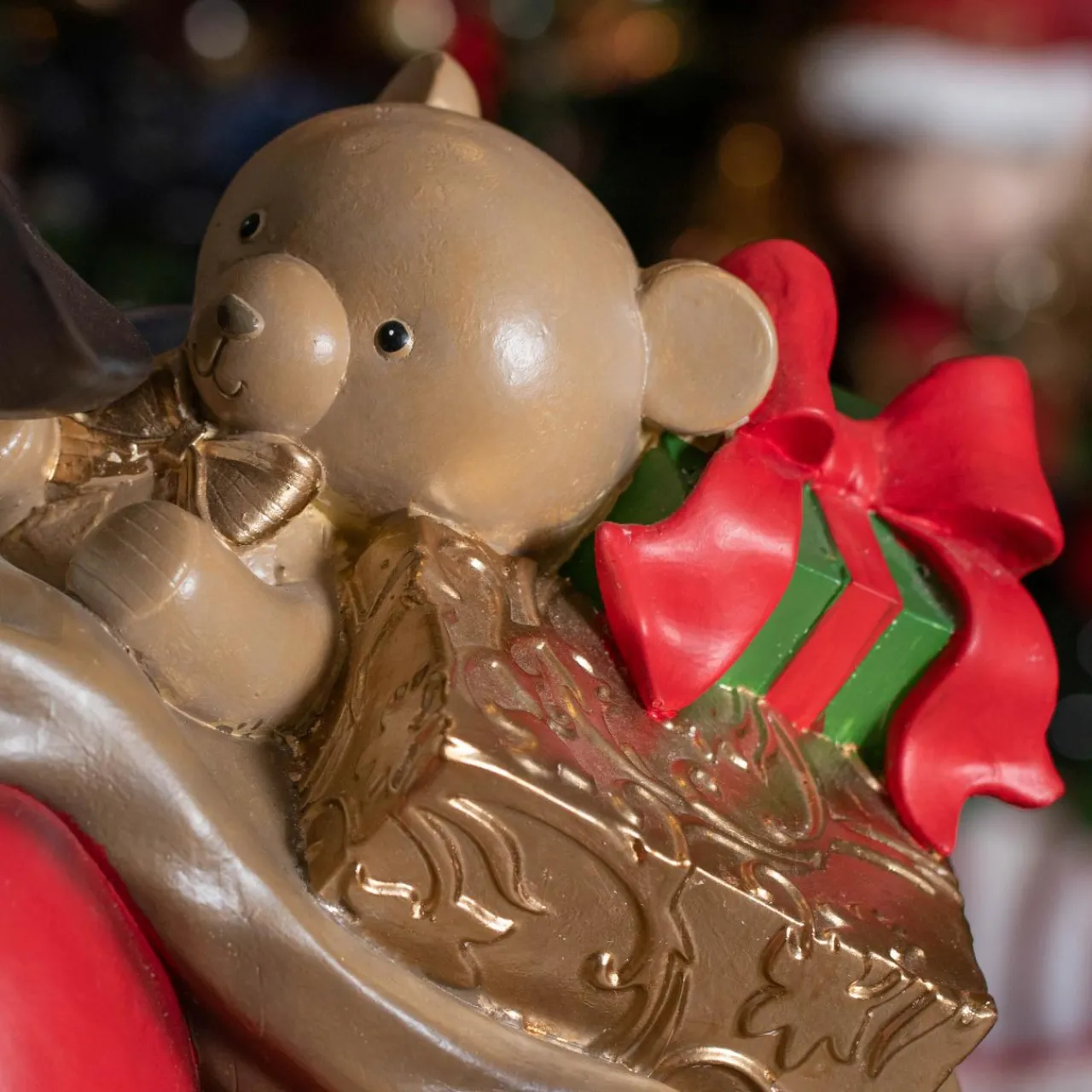 Personnage, Objet Grand Format|Père Noël, Animaux Et Personnage|KAEMINGK Père Noël Géant sur piles (H166 cm) Klaus et sa lanterne illuminée Rouge