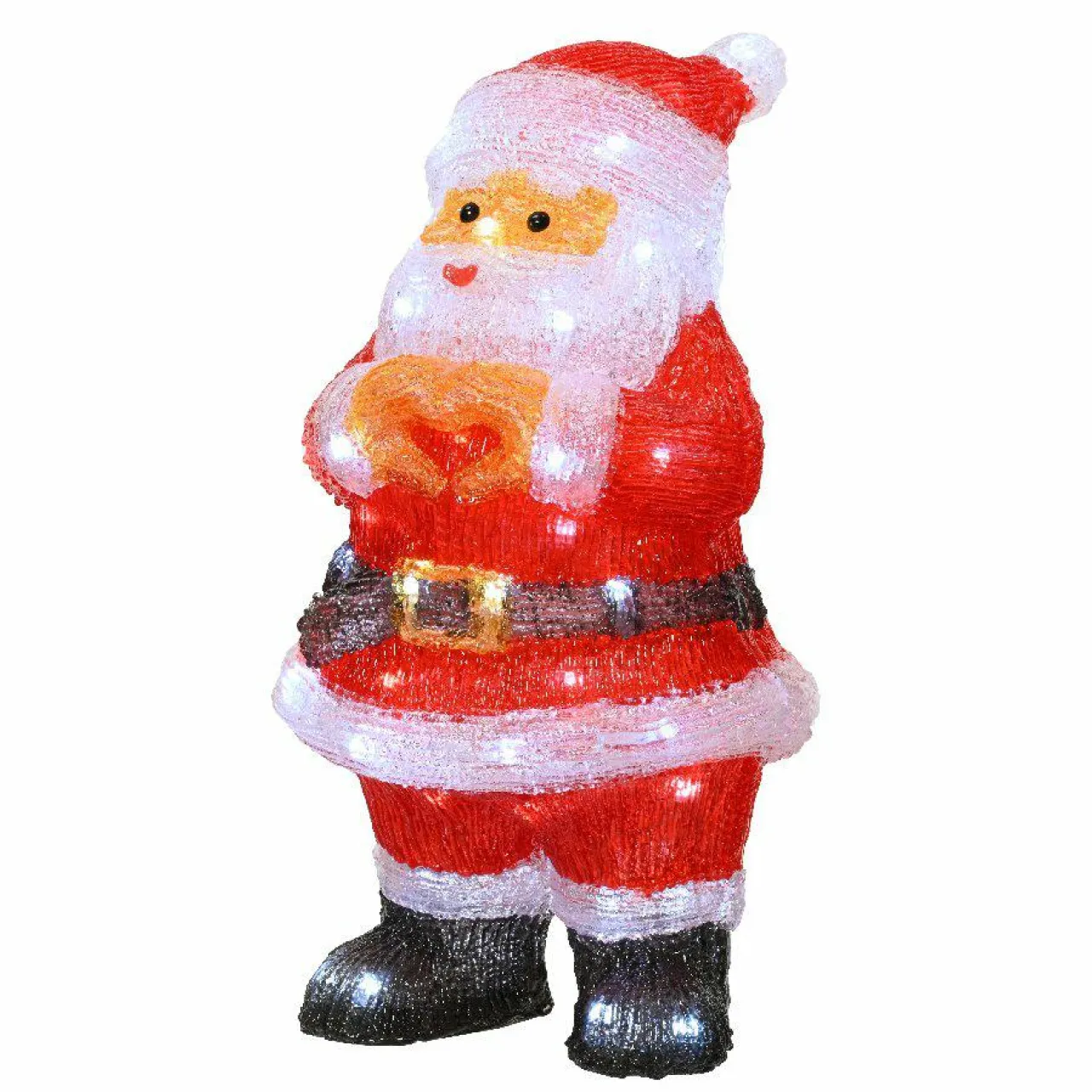 Père Noël, Animaux Et Personnage|Déco Et Objet Lumineux|EMINZA Père Noël lumineux 60 LED (H41 cm) Billy Blanc froid