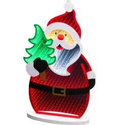 Père Noël, Animaux Et Personnage|Déco Et Objet Lumineux|KAEMINGK Père Noël lumineux 215 LED (H40 cm) Infinity Multicolore