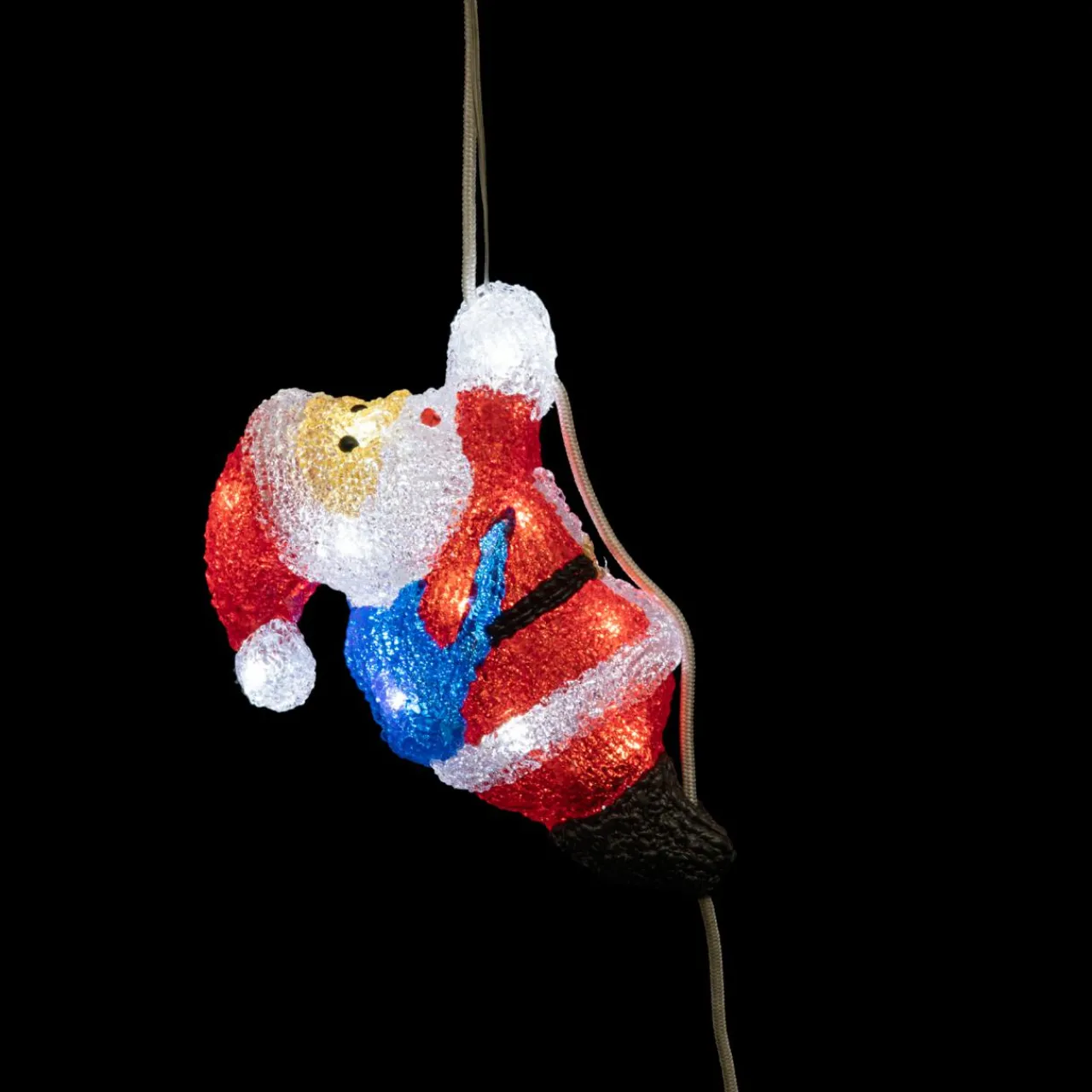 Déco Et Objet Lumineux|Feeric Lights & Christmas Père Noël lumineux à piles 20 LED (H23 cm) Jeannot Blanc froid