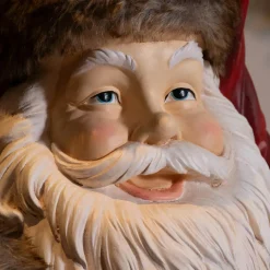 Personnage, Objet Grand Format|Père Noël, Animaux Et Personnage|EMINZA Père Noël traditionnel Géant (H166 cm) Klaus et les cadeaux Rouge