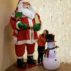 Personnage, Objet Grand Format|Père Noël, Animaux Et Personnage|KAEMINGK Père Noël traditionnel Géant (H300 cm) Ulrik Rouge