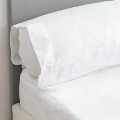 Protection De Literie|LOVELY CASA Protège-traversin (43 x 180 cm) Elise Blanc