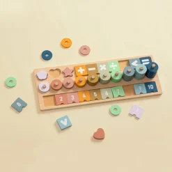 Jouet, Cadeau De Naissance|Atmosphera createur d'interieur for kids Puzzle d'apprentissage Numéros Multicolore