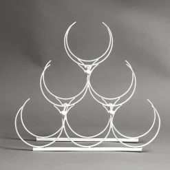 Range Bouteilles|EMINZA Range-bouteilles métal (H28 cm) Noa Blanc