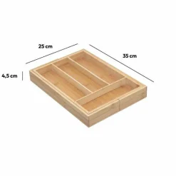 Panier Et Organisateur|Rangement Et Organisateur|ATMOSPHERA Range-couverts Bambou extensible Bois