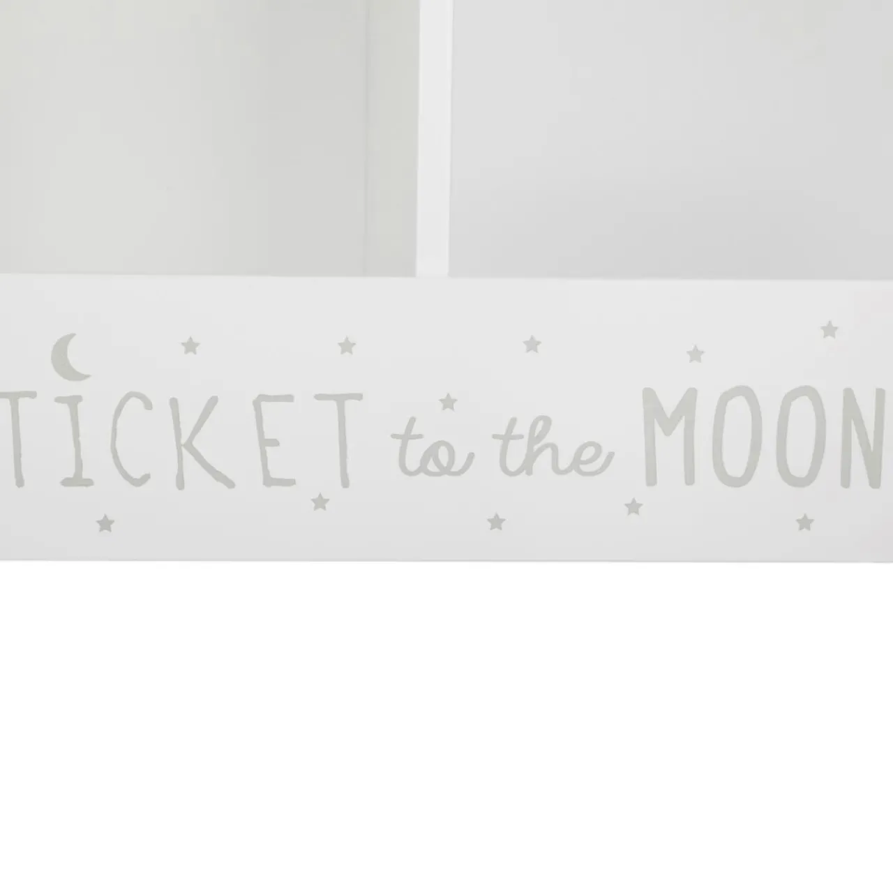 Petit Meuble Enfant|ATMOSPHERA Rangement enfant casier double (H40 cm) Ecriture Blanc