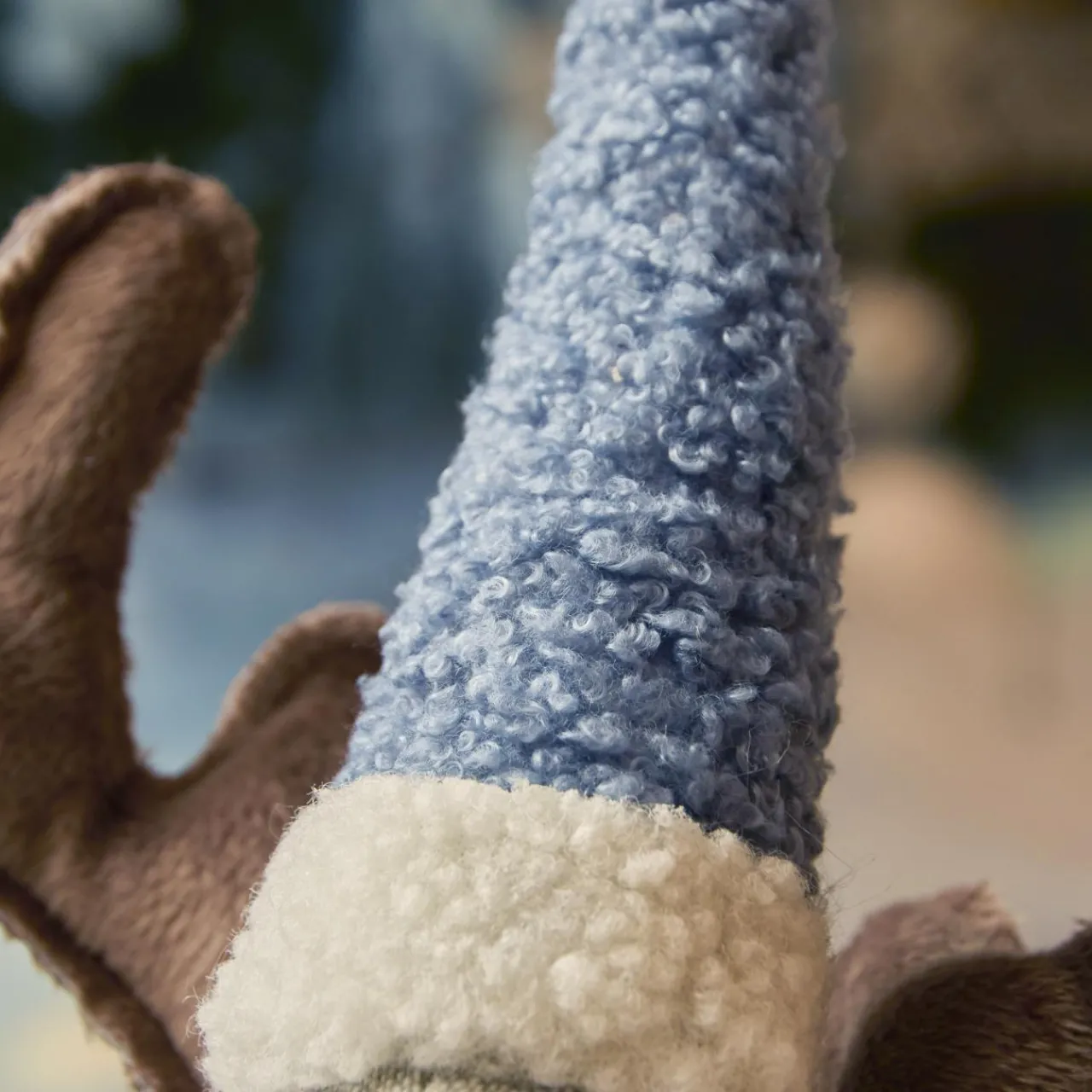 Père Noël, Animaux Et Personnage|KAEMINGK Renne de Noël debout (H56 cm) Stan et fourrure blanche Gris