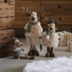 Père Noël, Animaux Et Personnage|KAEMINGK Renne de Noël debout (H82 cm) Madame Chic Beige