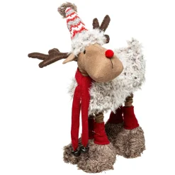 Père Noël, Animaux Et Personnage|Feeric Lights & Christmas Renne de Noël (H60 cm) Hector jambes téléscopiques Rouge