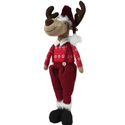 Père Noël, Animaux Et Personnage|KAEMINGK Renne de Noël (H60 cm) Mister Bavarois costume Rouge