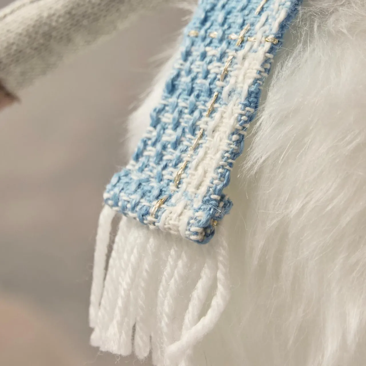 Père Noël, Animaux Et Personnage|KAEMINGK Renne de Noël jambes souples (H51 cm) Stan et fourrure blanche Gris