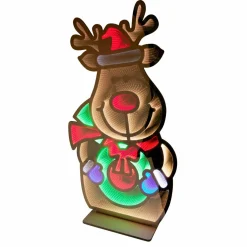 Personnage, Objet Grand Format|Déco Et Objet Lumineux|KOOPMAN Renne de Noël lumineux Géant 1257 LED (H180 cm) Infinity Multicolore