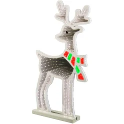 Père Noël, Animaux Et Personnage|Déco Et Objet De Noël|KAEMINGK Renne lumineux 363 LED (H85 cm) Infinity Blanc froid et Multicolore