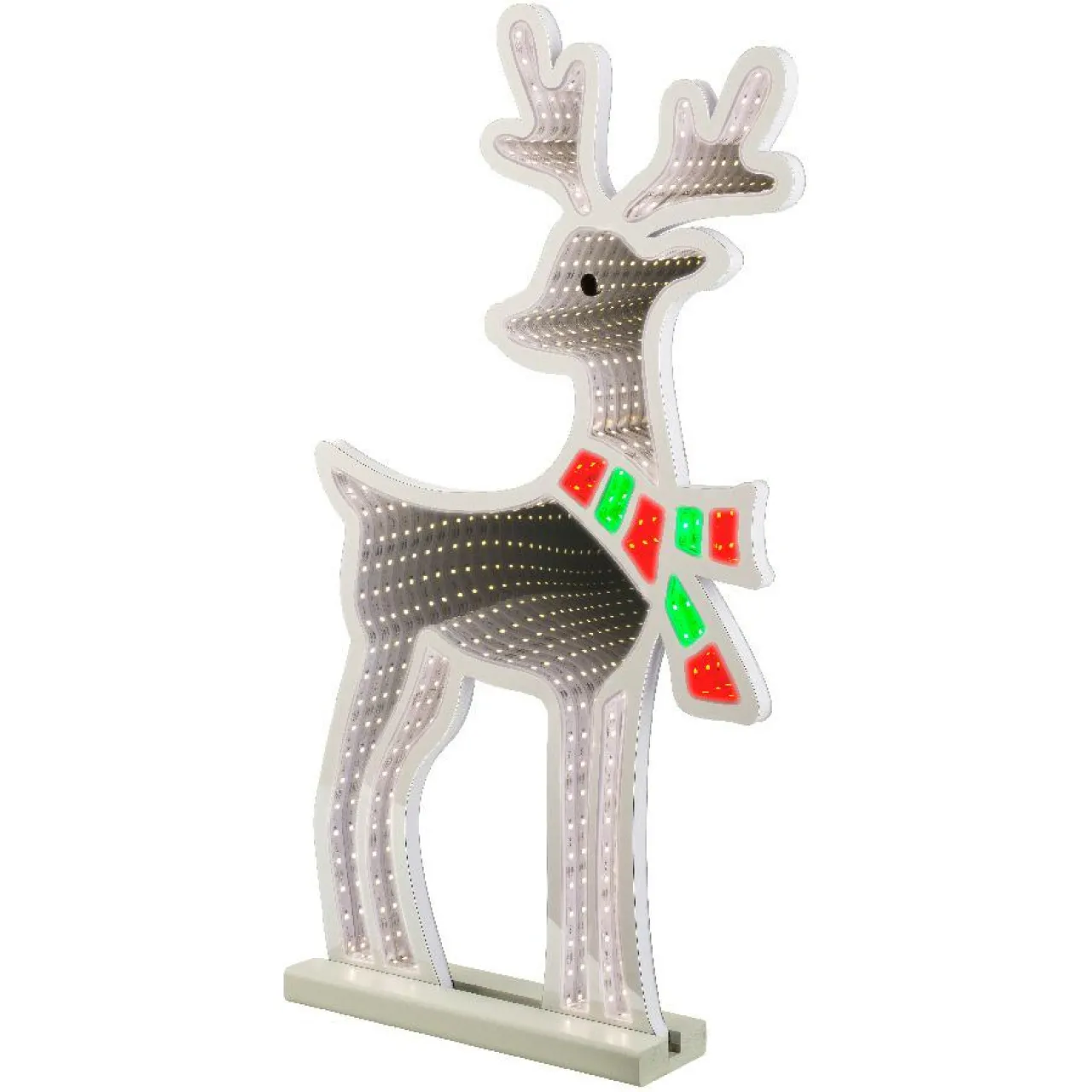 Père Noël, Animaux Et Personnage|Déco Et Objet De Noël|KAEMINGK Renne lumineux 363 LED (H85 cm) Infinity Blanc froid et Multicolore