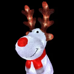 Père Noël, Animaux Et Personnage|Déco Et Objet Lumineux|EMINZA Renne lumineux 40 LED (H50 cm) Dasher Blanc froid