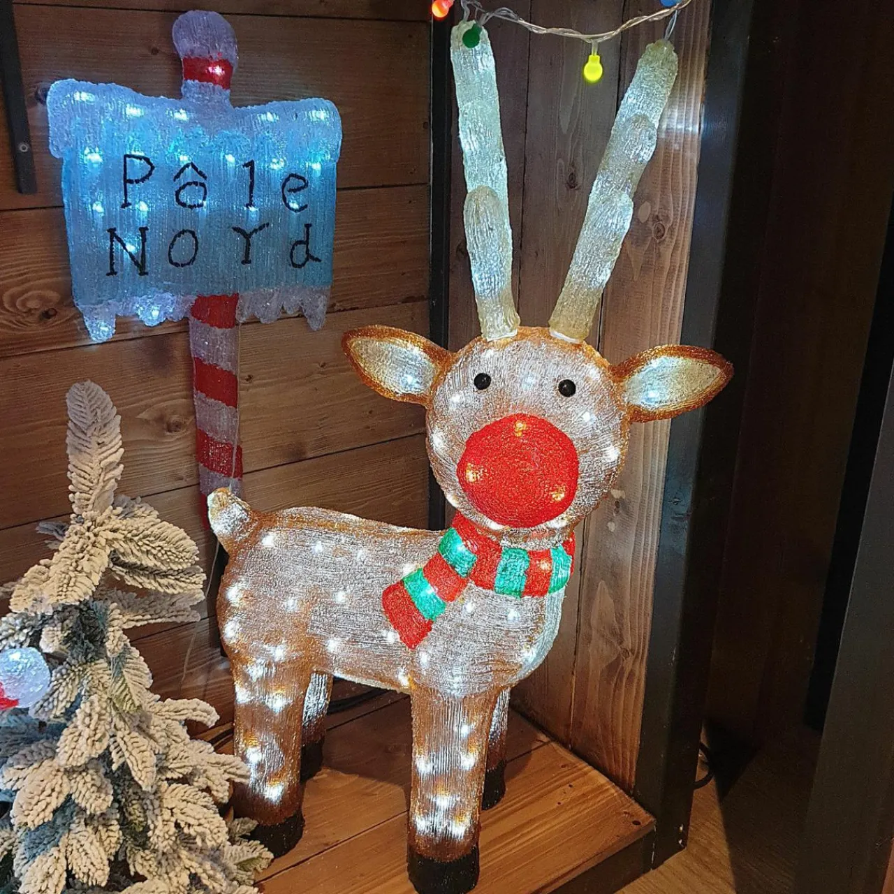 Déco Et Objet Lumineux|EMINZA Renne lumineux 120 LED (H85 cm) Lewis Blanc froid