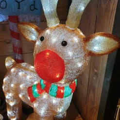 Déco Et Objet Lumineux|EMINZA Renne lumineux 120 LED (H85 cm) Lewis Blanc froid