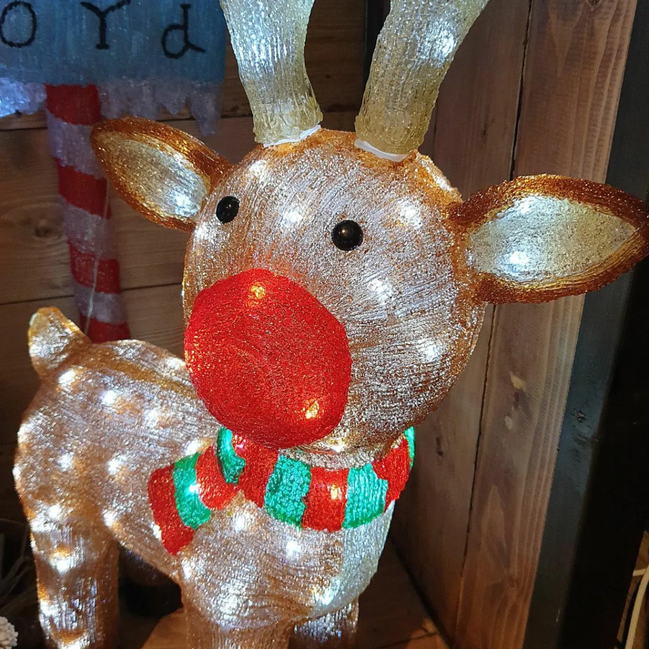 Déco Et Objet Lumineux|EMINZA Renne lumineux 120 LED (H85 cm) Lewis Blanc froid