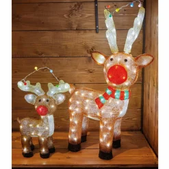 Déco Et Objet Lumineux|EMINZA Renne lumineux 120 LED (H85 cm) Lewis Blanc froid